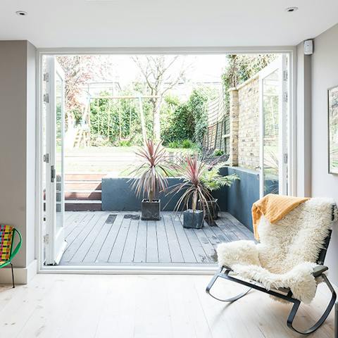 The Inviting Decked Garden area