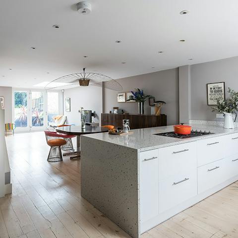 The Beautiful open plan living area