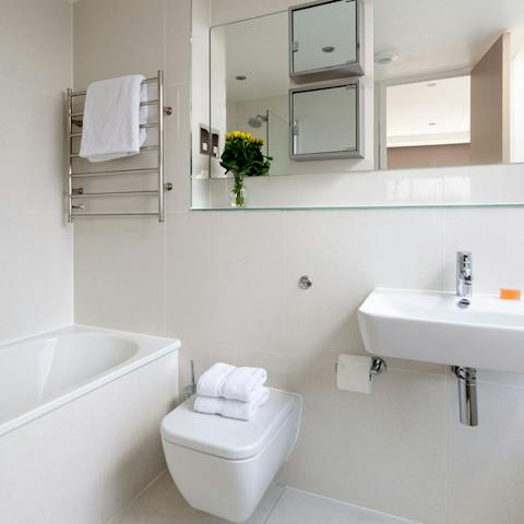 luxurious and supremely cleanly bathrooms