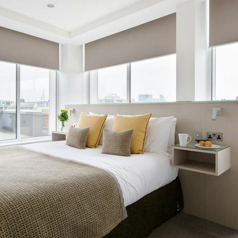 ample natural light in the modern bedrooms