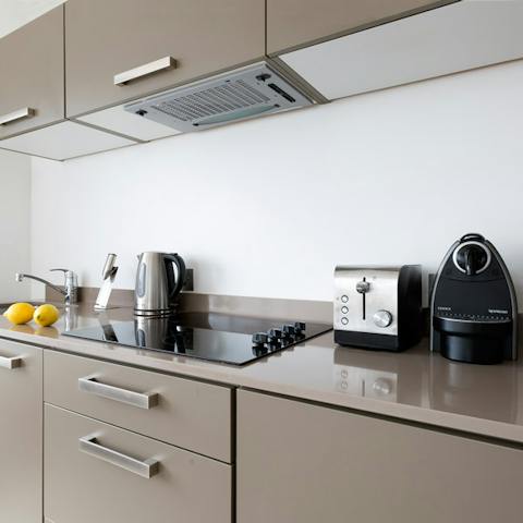Fully equipped modern kitchens