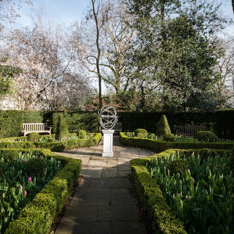 A stunning communal garden