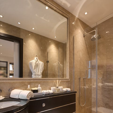 The peak of luxury in the bathrooms