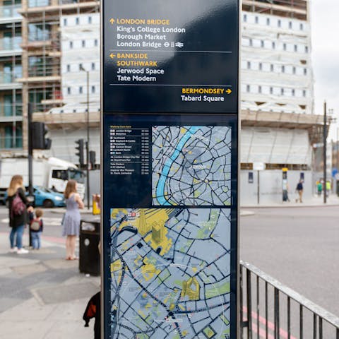 Walk to all the South Bank sites