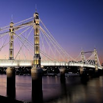 EVENING WALK ACROSS ALBERT BRIDGE