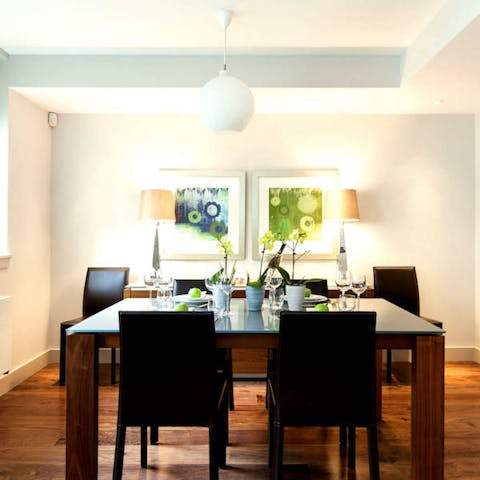 Bring all the guests together for a meal