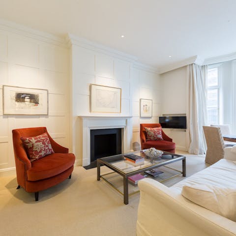 Wind down in the luxurious living area