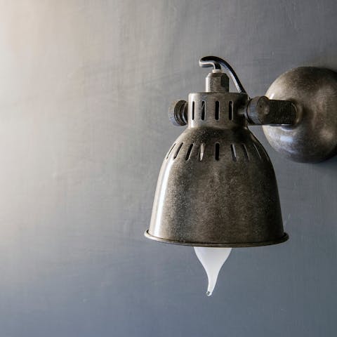 Retro metal lamps