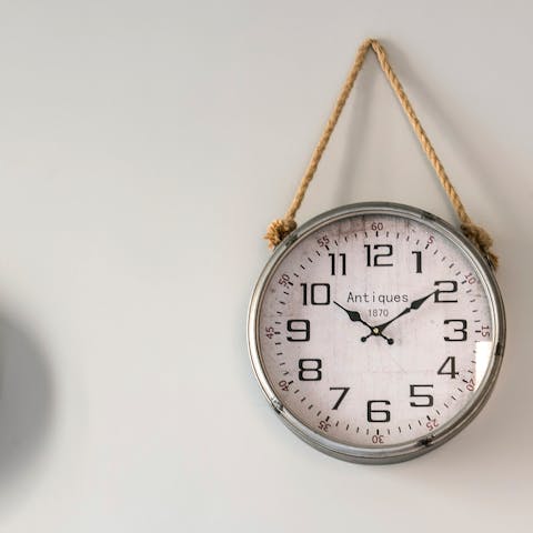 The vintage clocks