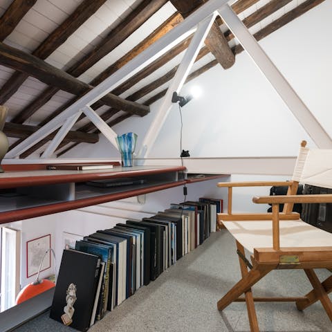Exposed ceiling beams