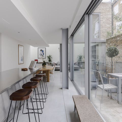Floor-to-ceiling glass walls
