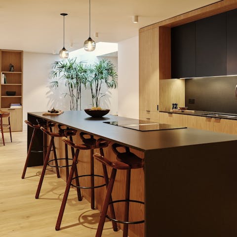 The bespoke kitchen island