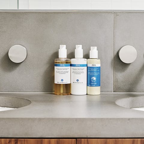 Enjoy the luxury toiletries