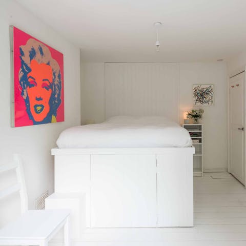 The Crisp, white bedroom
