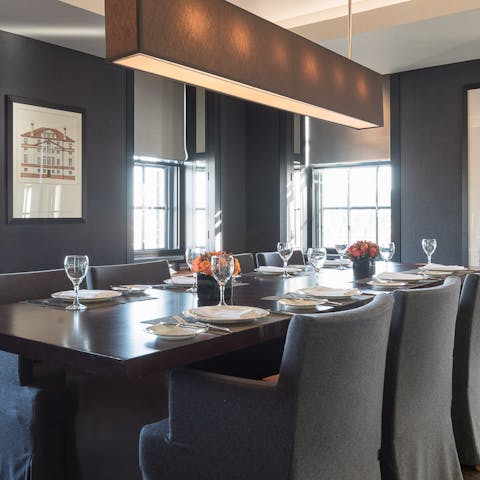 gorgeous dining space