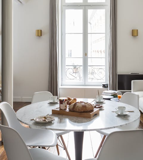 An open plan living area