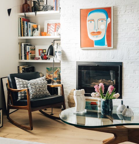 The stylish and cosy living room