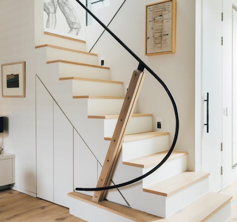 A beautifully crafted staircase