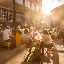 Explore the food stalls at MERCATO METROPOLITANO