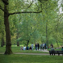 Enjoy a morning stroll through Green Park