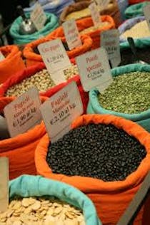 Browse the food at Sant'Ambrogio market