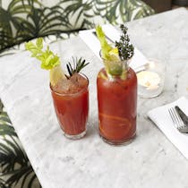TRY THE BLOODY MARY'S AT BOURNE & HOLLINGSWORTH BUILDINGS