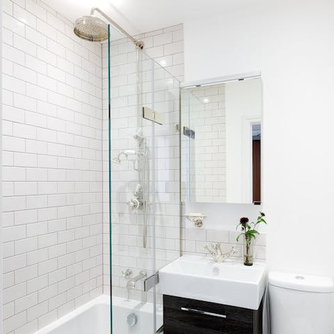 Metro tiled bathroom