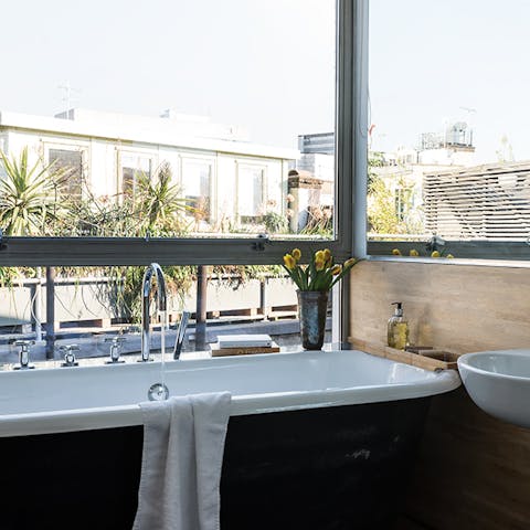 The view from the bathtub