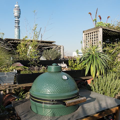 Grilling on The Big Green Egg
