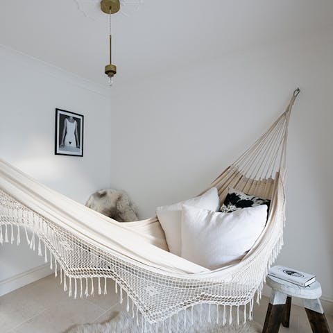 Nesting in the hammock