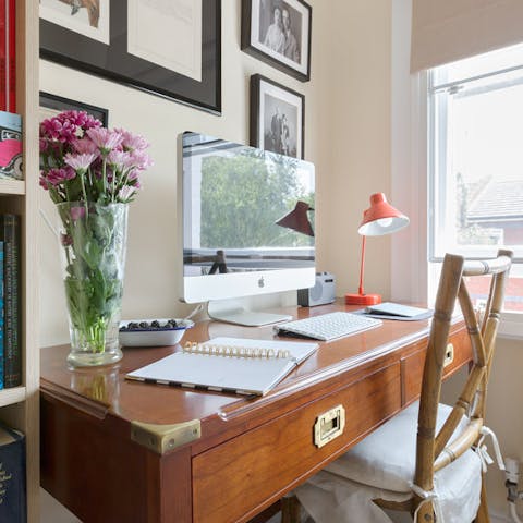 convenient desk space