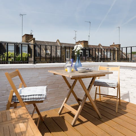 charming terrace area