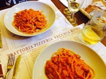 Amatriciana at La Vecchia Roma